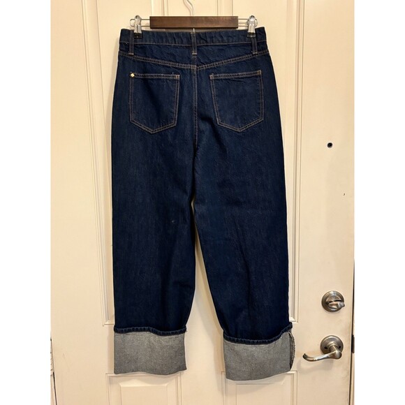 Kate Spade New York Size 6 Wide Cuff Jeans by Target dark Wash wide leg - Picture 6 of 12